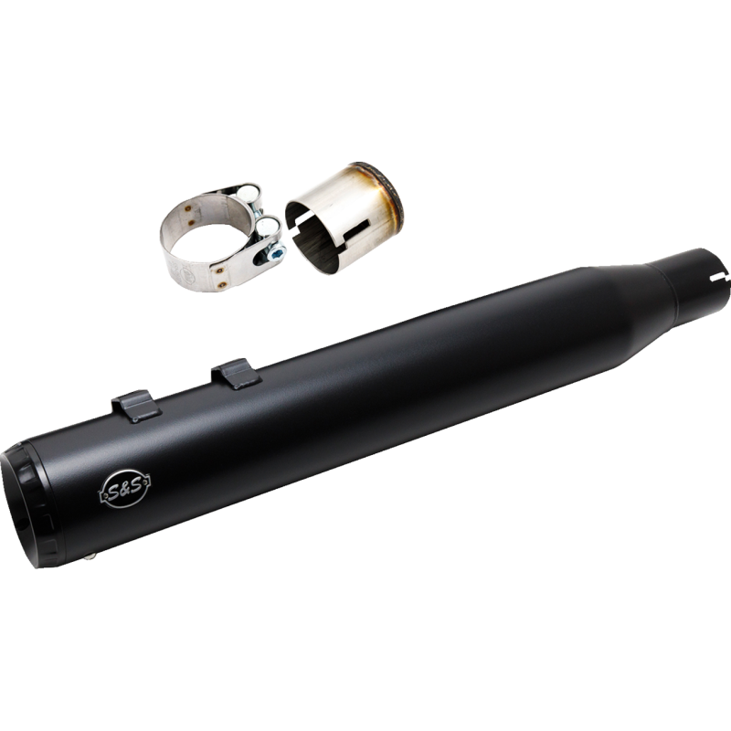 MUFFLER SWINDLER 2:1 BLACK 4" M8 TOURING