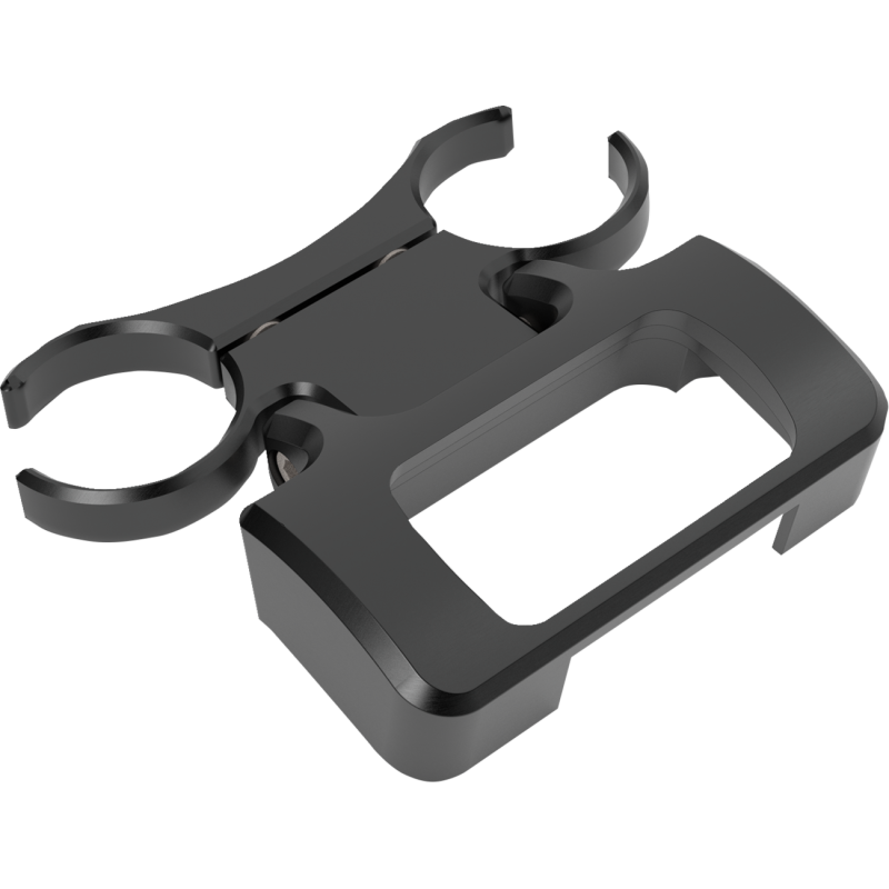 GAUGE MOUNT T-BAR SOFTAIL 1.5" BLACK