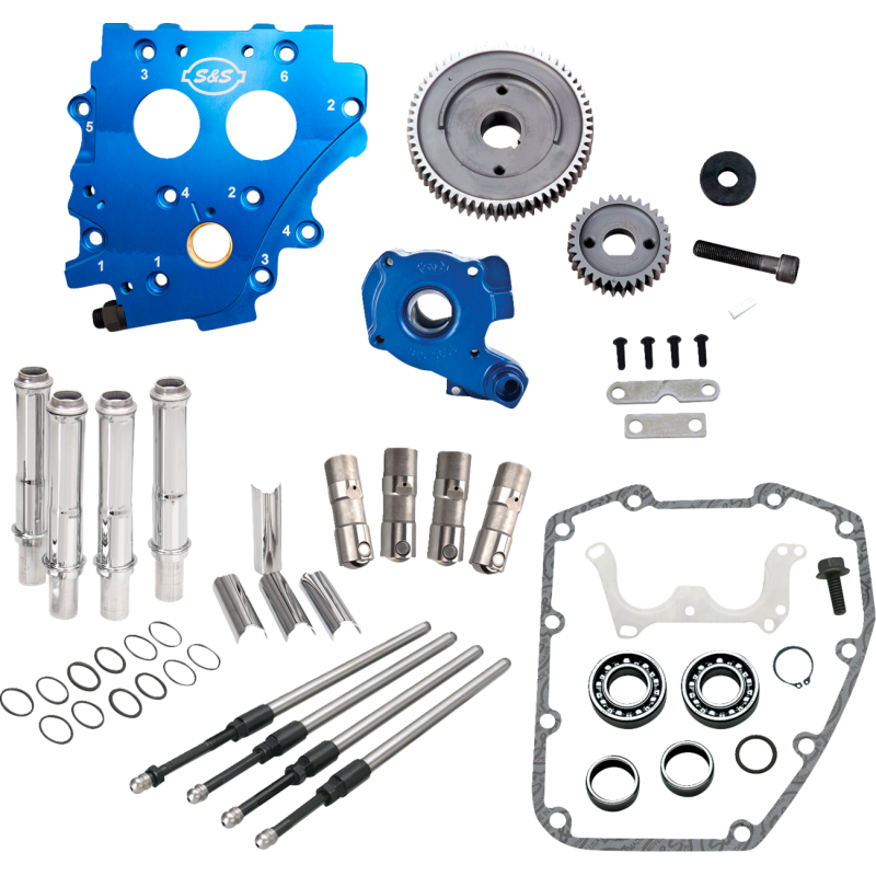 Cam Chest Kit w/o Cams Gear drive Oil cooled Chr P