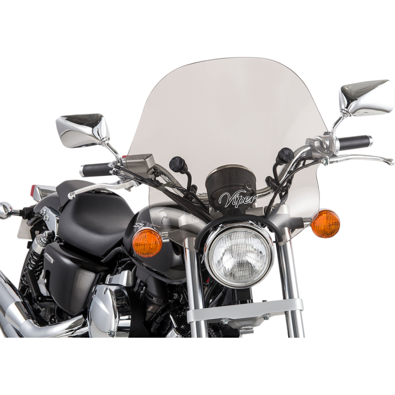 SMOKE VIPER WINDSHIELD C/W 1"&7/8" HDWRE