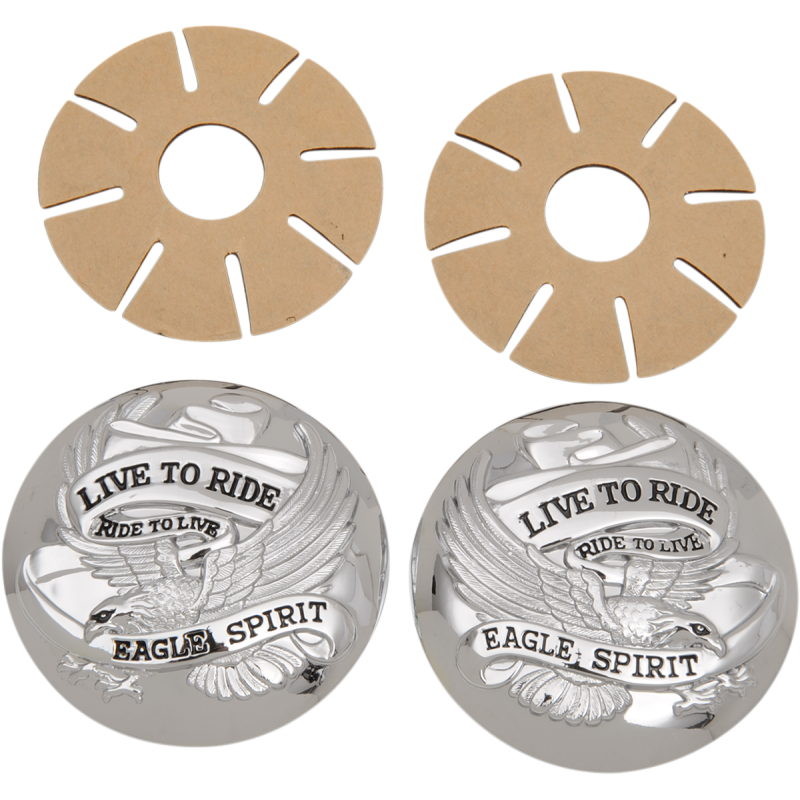 73-18 LIVE TO RIDE CHROME GAS CAP CVR PR