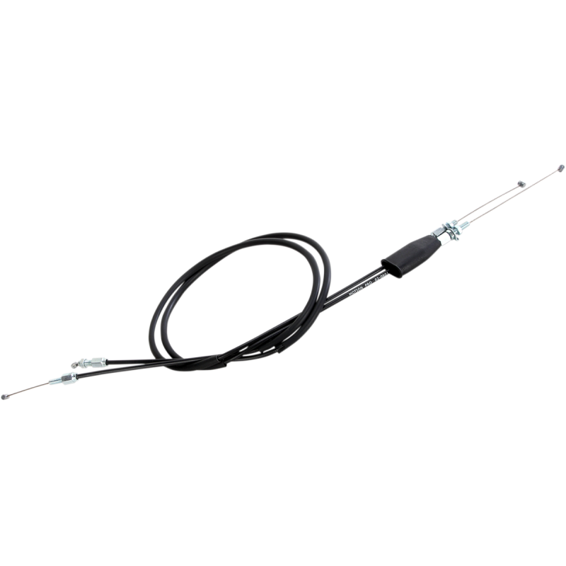 THROTTLE CABLE P/PULL BLK VINYL SET