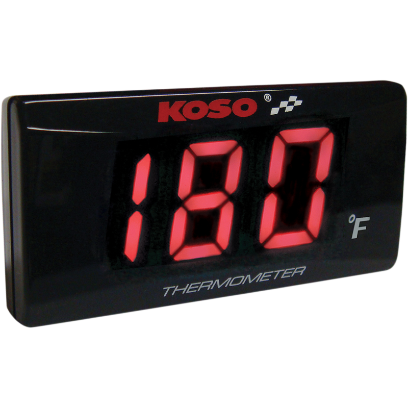 H2O TEMP GAUGE SUPER THIN RED DIGITS