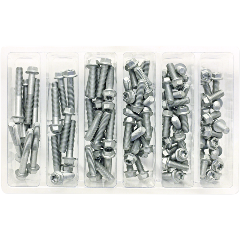 M6 Euro Style Flange Bolt Assortment (Kt)