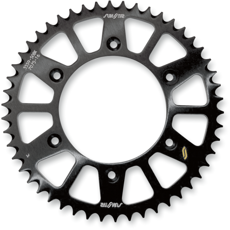 520-49T ALUMINUM REAR SPROCKET BLACK