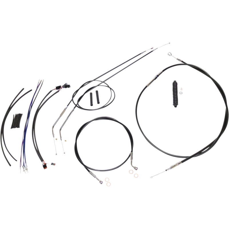 Control Cable Kit - XR - Black/Chrome