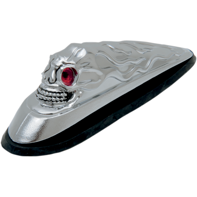 SKULL HEAD FENDER ORNAMENT W/LIGHT EYES