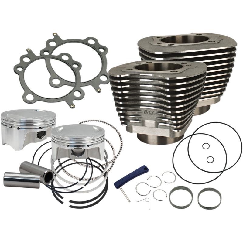 Cyl,Kit,4" Bore,4-3/8" Stroke,110",WBlk 07-17 bt