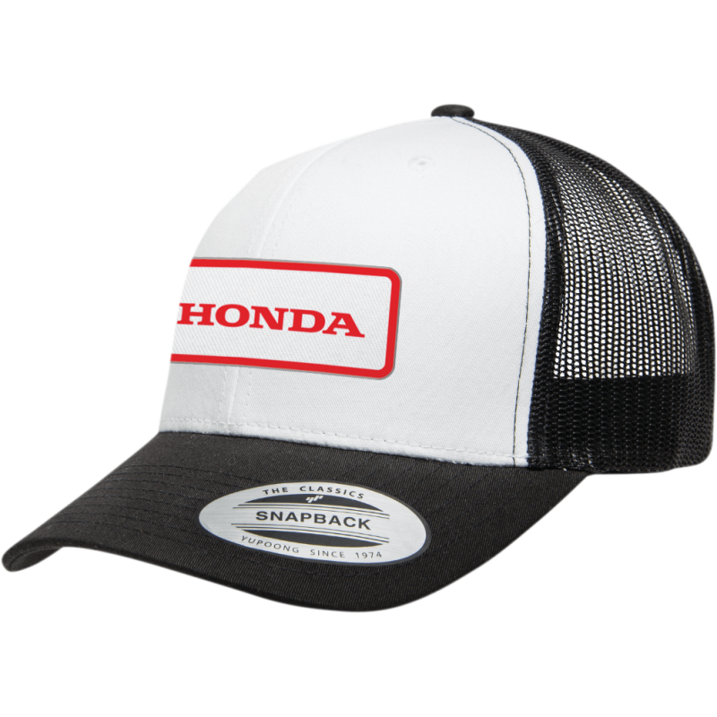 HAT HONDA THROWBK BLK/WHT
