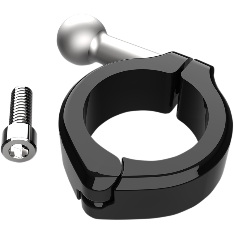 Aluminum Clamp Mount 1 1/4", Black