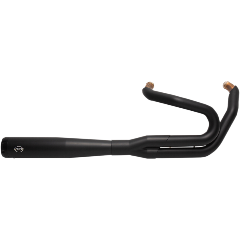 EXHAUST BLK 2-1 50ST M8ST