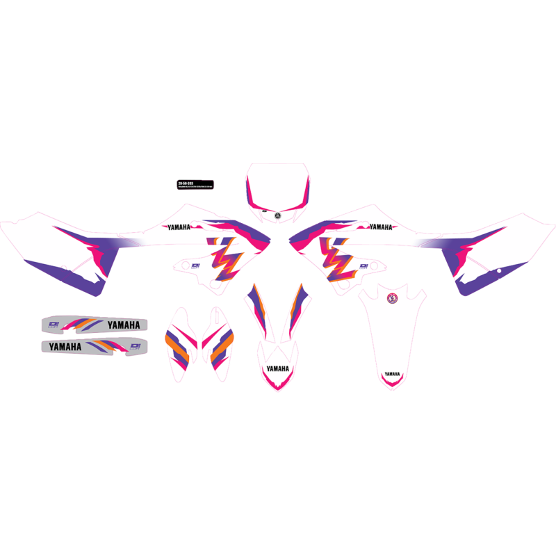 Cmplt kit 93 YZ RETRO - YZ 125/250 (22-24) WHT BG