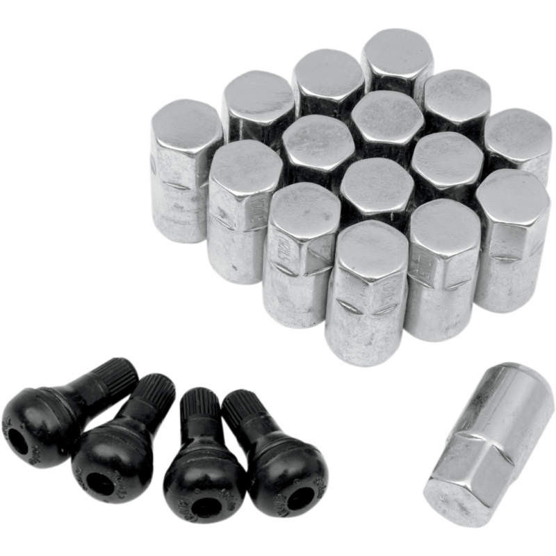 12mm X 1.5mm CHROME LUG NUT (16) + 4 V/S