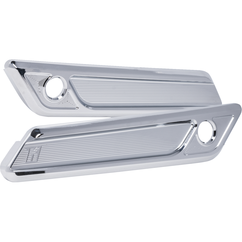 SADDLEBAG LATCH COVERS NEW STYLE FOR HD TOURING, CHROME