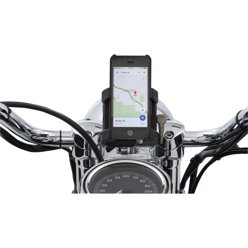 SMARTPHONE/GPS HOLDER WO CHRGR H/BAR MNT BLK