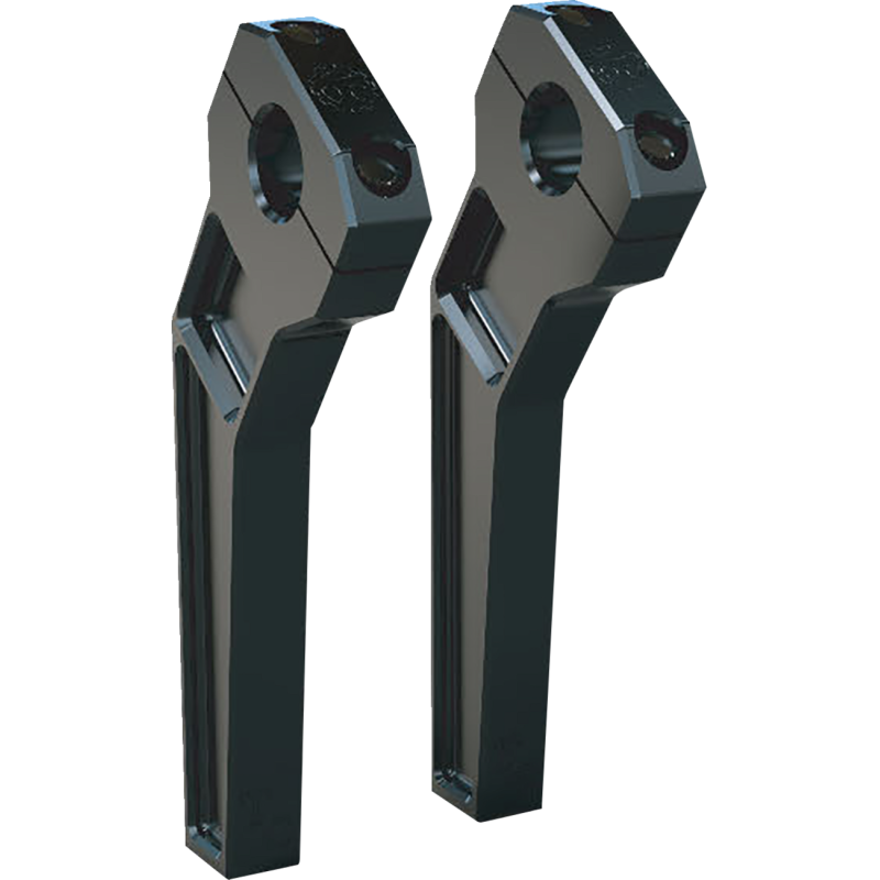 RISER PB 1"CLMP 8" BK BLK