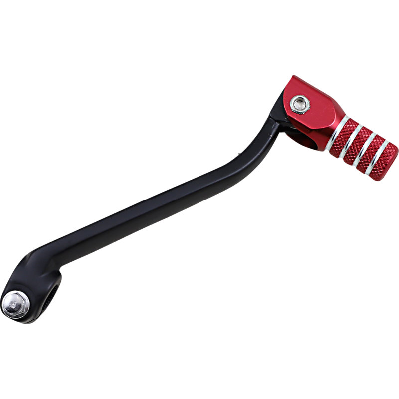SHIFT LEVER CR85 96-07 BLACK W/RED TIP TMV