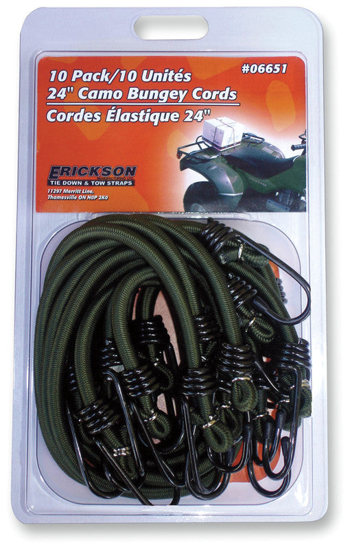 CAMO BUNGEY CORDS- 10PK - 24"
