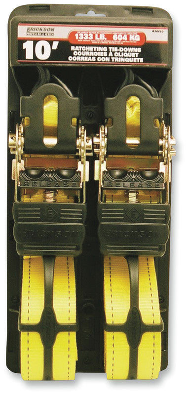 2"x10' 4000LB RATCHET TIE-DOWN 2PK