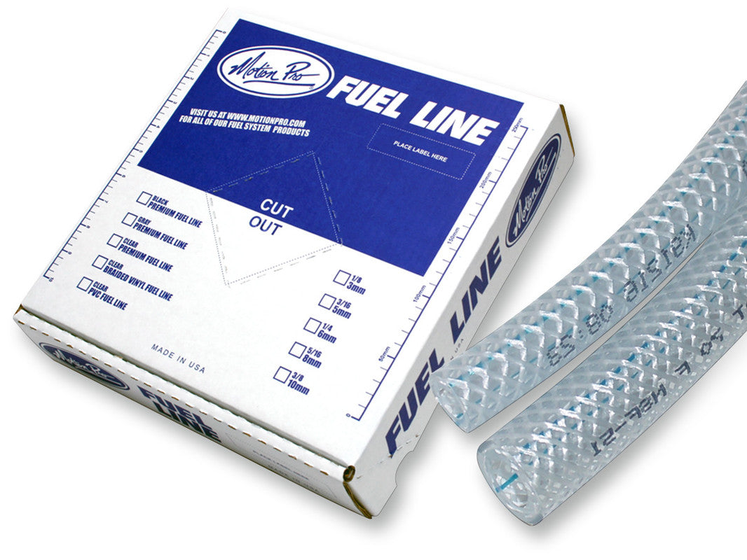 MP BRAIDED VINYL FUEL LINE 1/4 ID X 25'