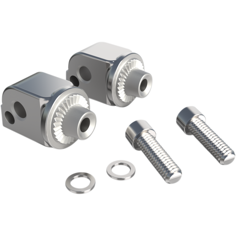 Passenger Footrest Adapters for '18-up Softail, Chrome
