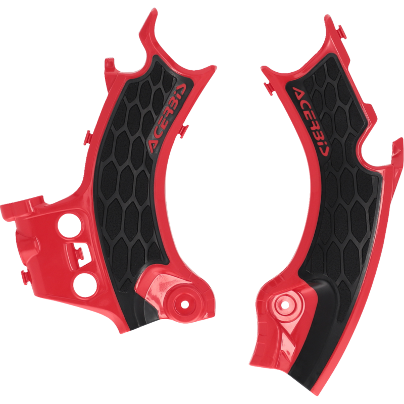 Frame Guards- X-GRIP CRF450R:25-25 red/black