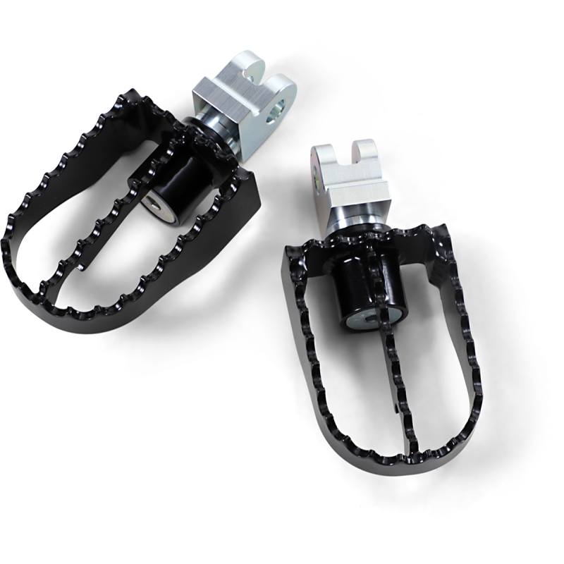 MX Footpegs - Driver - Black/Chrome