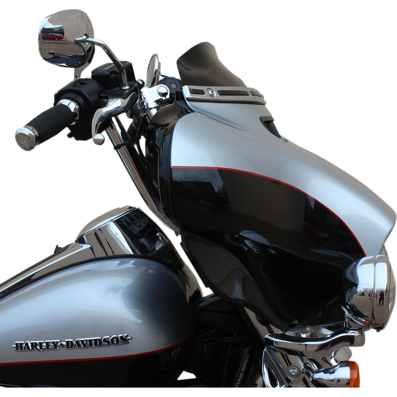 WINDSHIELD FLR SL14-19 FLHT 4" BLK