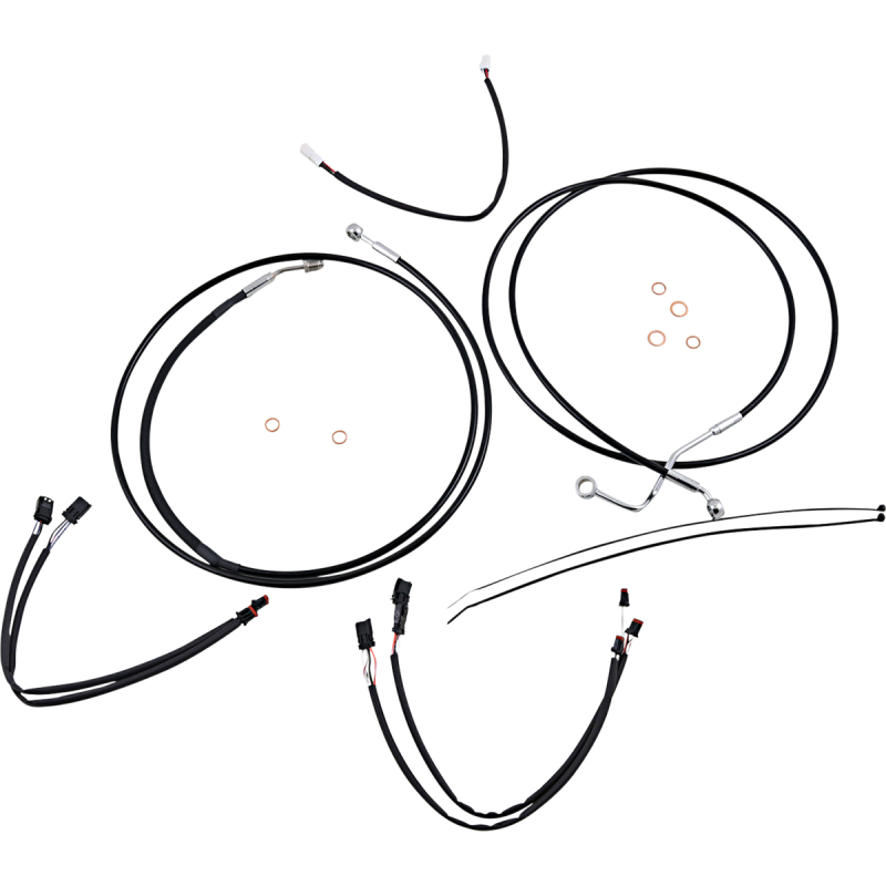 Control Cable Kit - XR - Black/Chrome