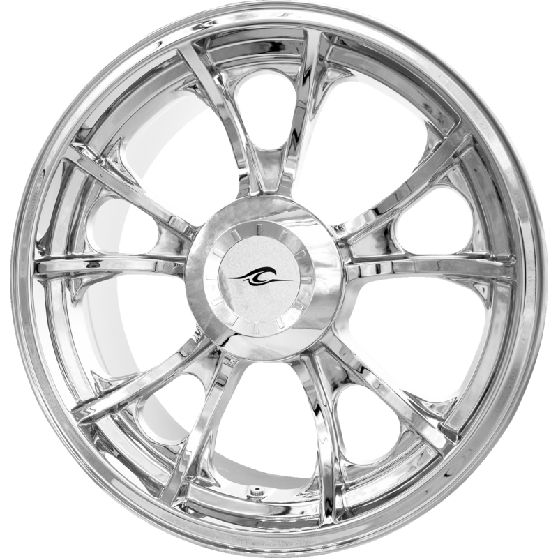CAST 3D LARGO TRIKE REAR CHROME 18X7 W/WO TPMS/ABS 09-22 FL
