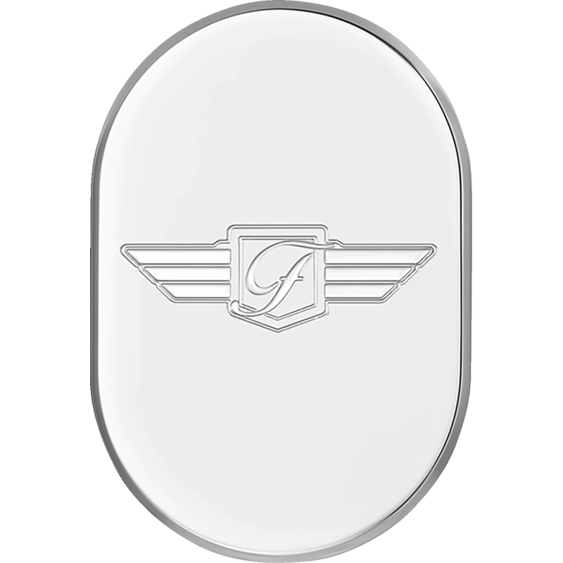 BACK FENDER COVER SILVER WITH FIGURATI DESIGNS LOGO-RIGHT