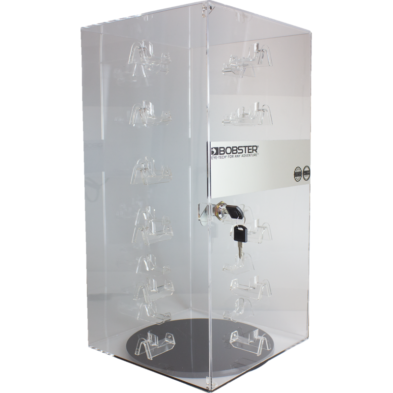 BOBSTER ACRYLIC COUNTER DISPLAY WITH MIRROR