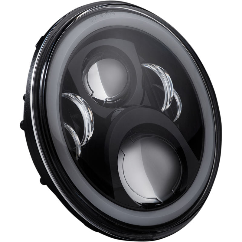 HEADLAMP 7"LED HALO BLK