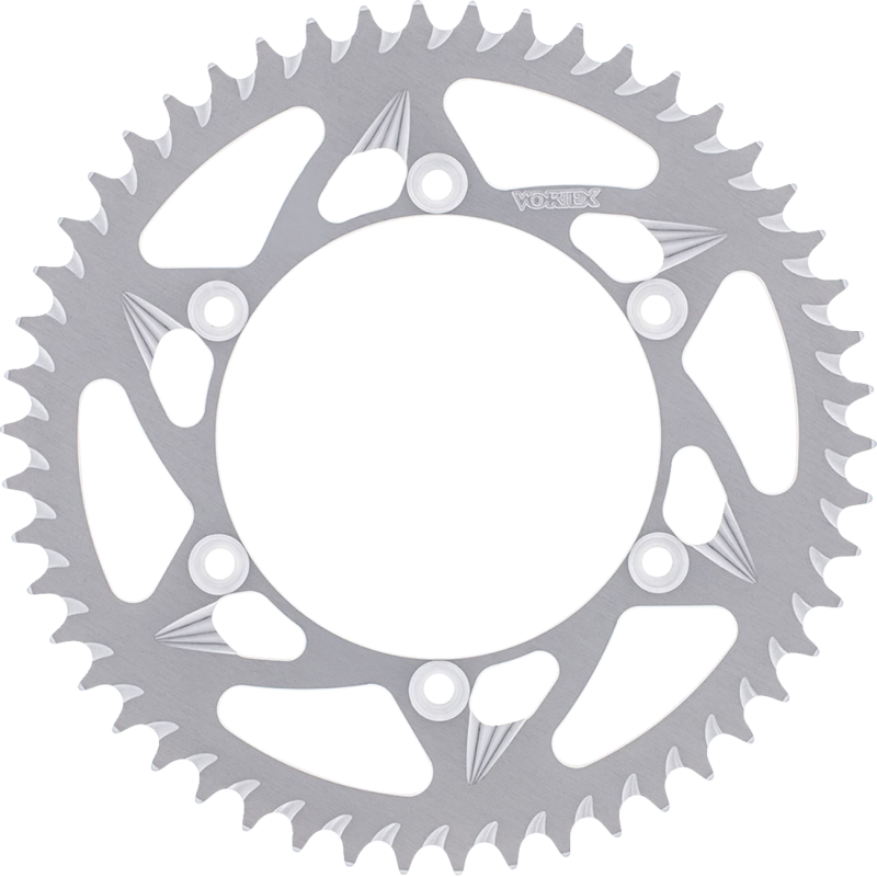 SPROCKET VORTEX ALUM REAR 420-40 TOOTH SLVR