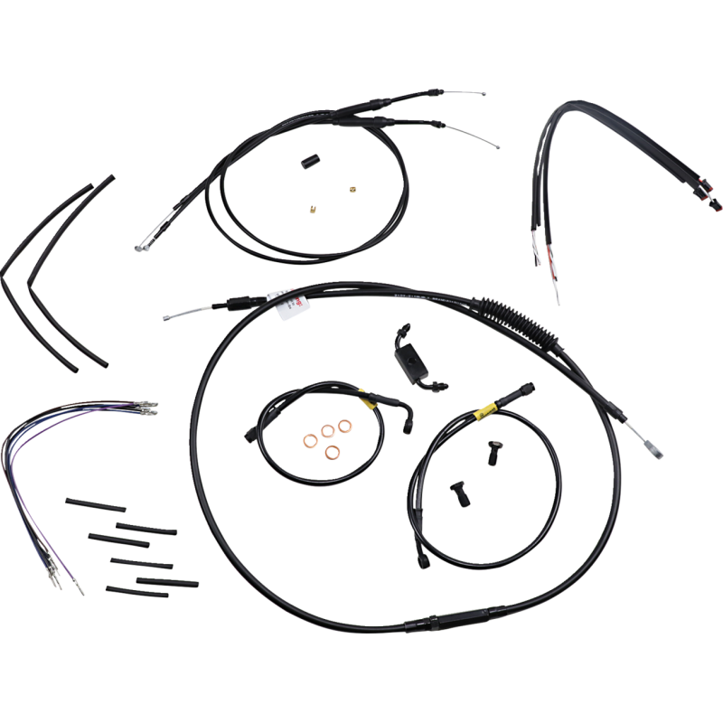 Handlebar Cable and Brake Line Kit - 12" Wide Glide Gorilla