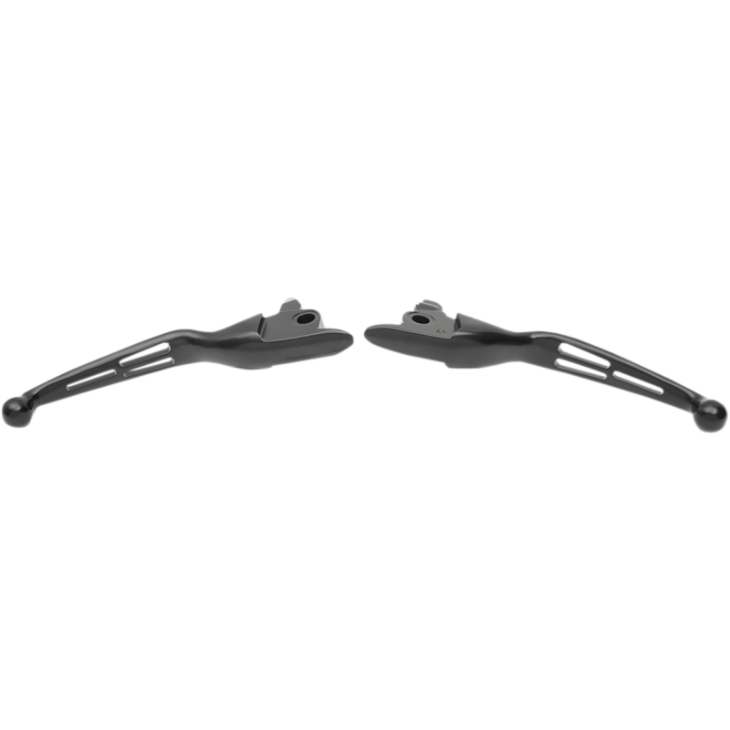 LEVERS BLK SLOT FLHT/TRIKE 19