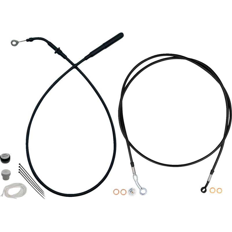EZ Install Kit - 14" Handlebars -Upper Clutch-FullLength BLK