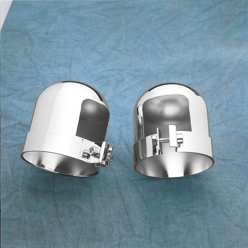66-84FLH/71-84FX CHR SHOCK TOP CAPS PR