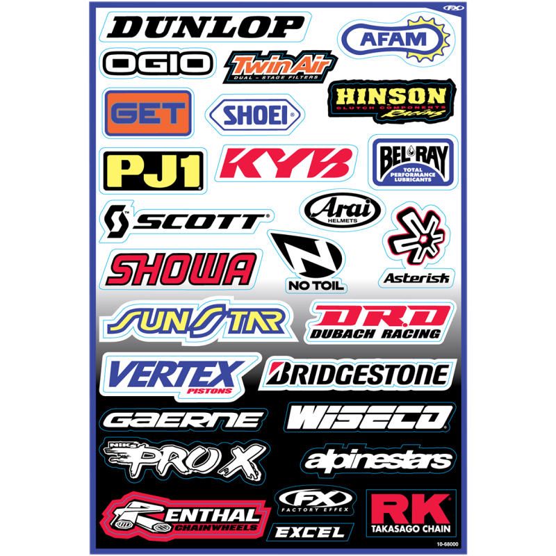 SPONSOR STICKER KIT "A" (07 DESIGN)