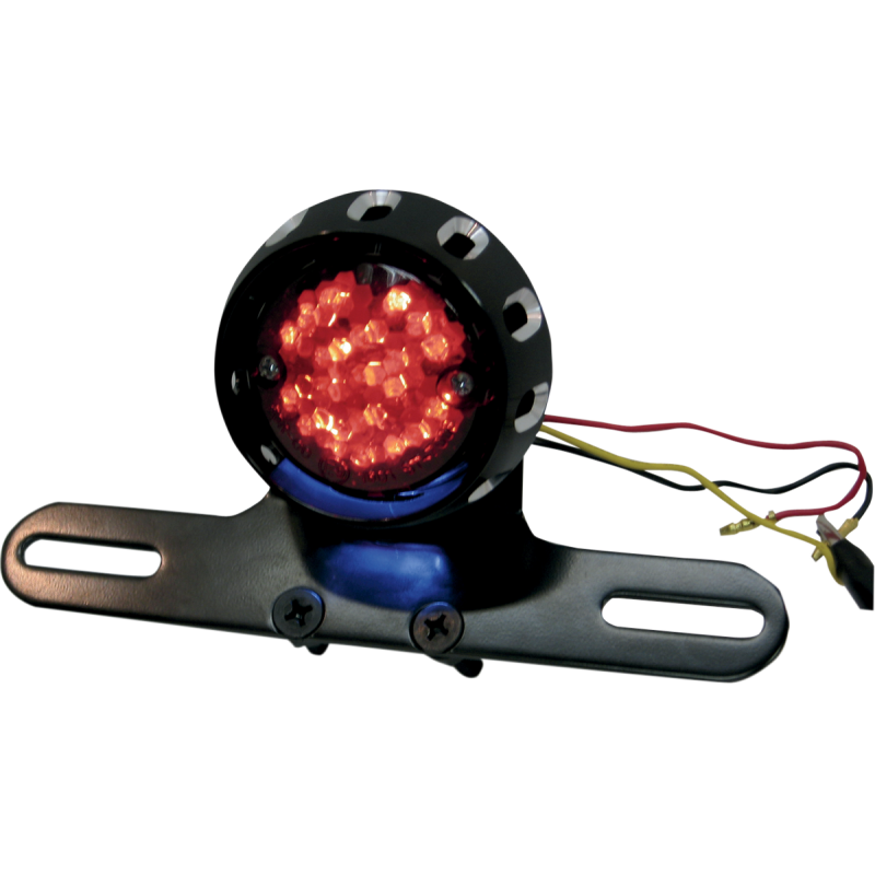 BOBBER LED T/LIGHT & LIC BRKT BLK