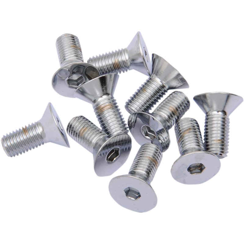FLAT HD SCREW(10)5/16-24*1 CY-CHROME