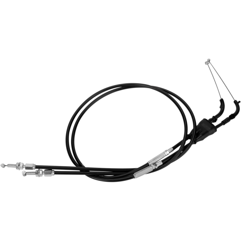 THROTTLE CABLE PUSH-PULL BLACK VINYL SET