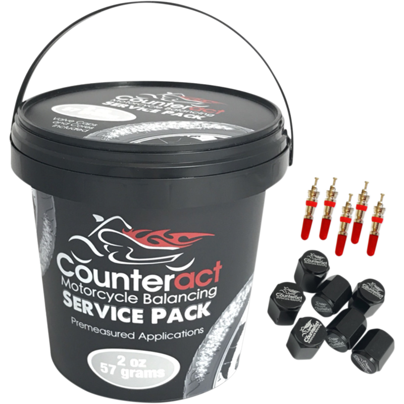 20) 2oz BAGS W/BEADS, VALVE CAPS & VALVE CORES SHOP BUCKET M