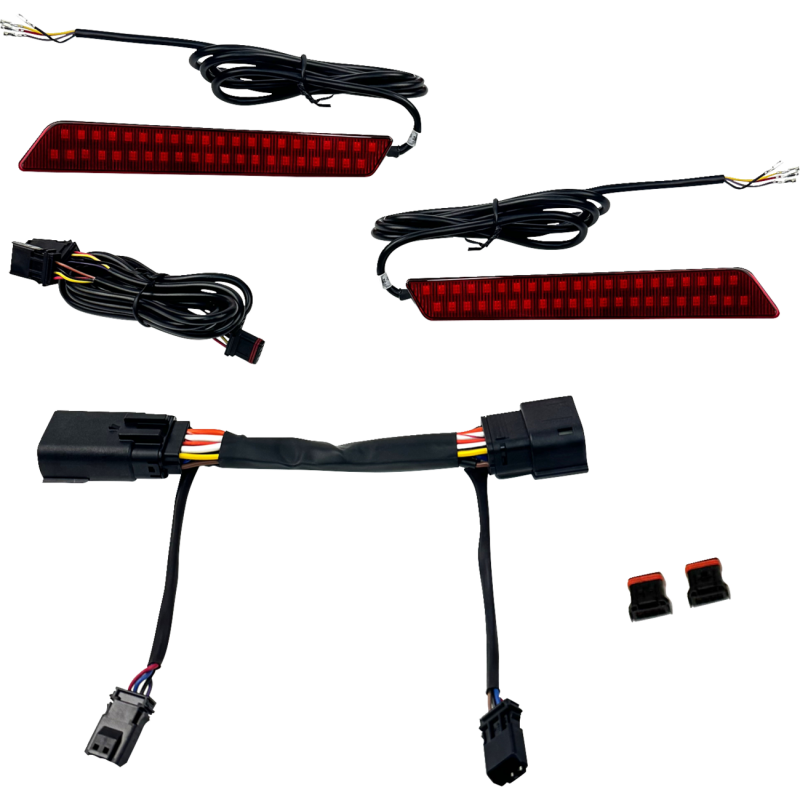 LIGHTS LED SADDLEBAG LATCH RED LENS