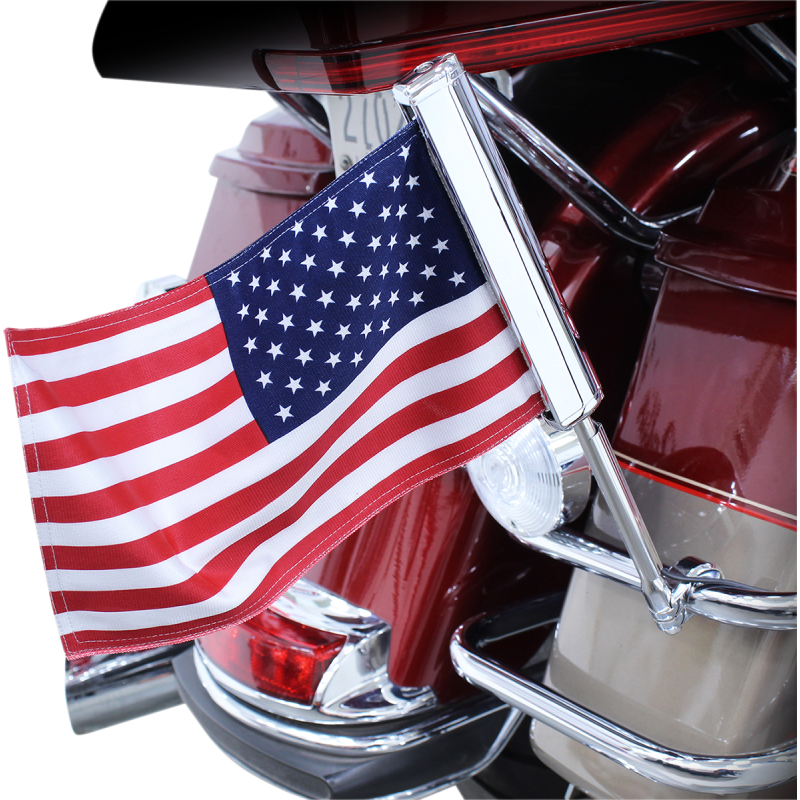 Lighted Flag Kit, Chrome