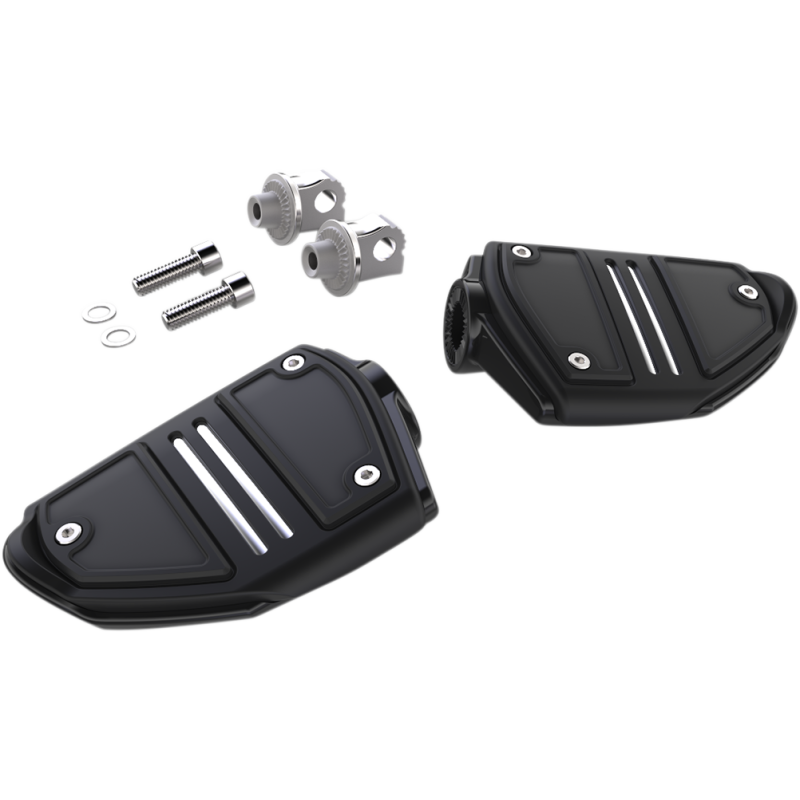Twin Rail Footpeg - With Mount - Black