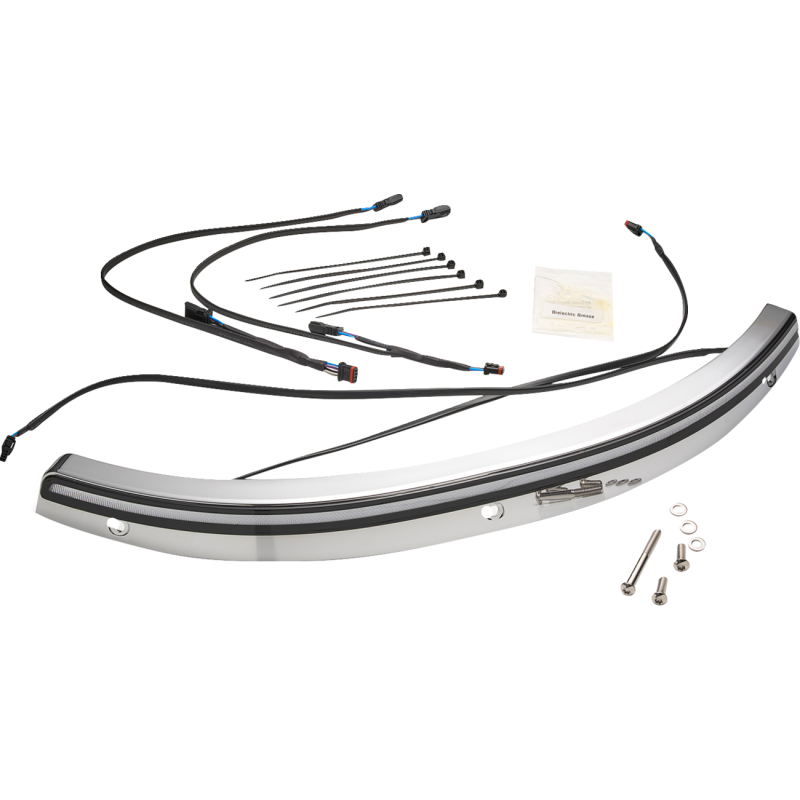 Solaire LED Windshield Trim - Chrome
