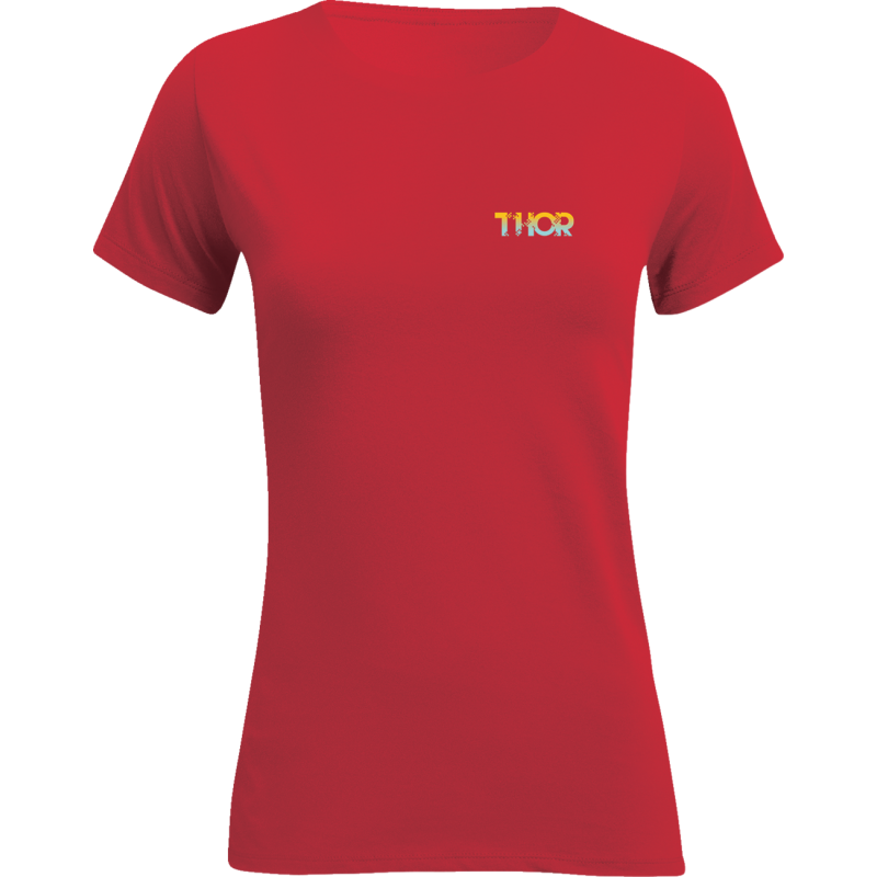 TEE WMN 8 BIT RED XL