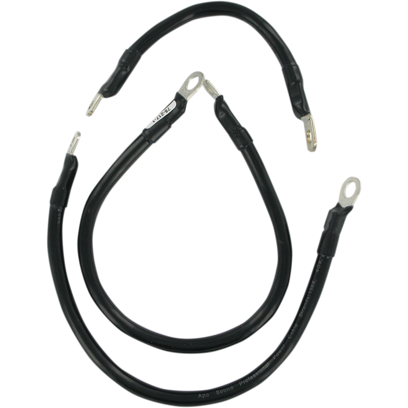 84-88 FX-FLST BLACK BATTERY CABLE KIT