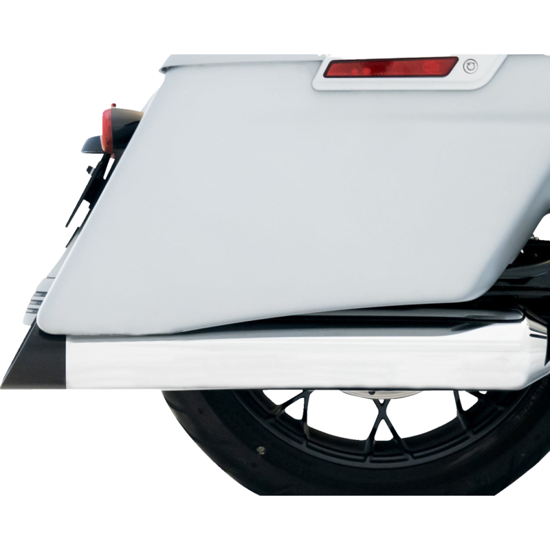 17-23 FL DBX45 4 1/2" MUFFLERS CHR W/BLK SLSH